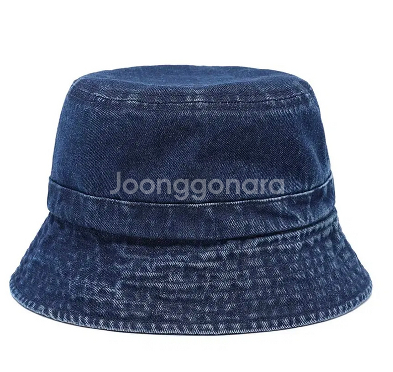 (신품급) 루오에스팩 오버핏 워싱 데님 라인 버킷햇--0