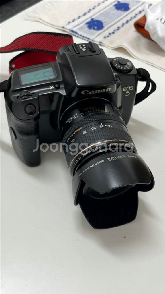 캐논 EOS 5 필름 카메라 28-105mm 렌즈포함--0