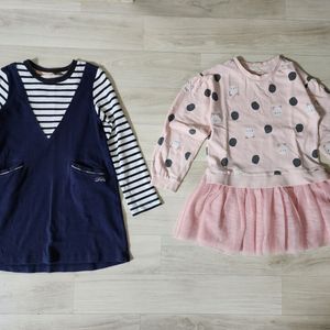 여아 봄가을 130~140 원피스 상의 청바지 일괄박스