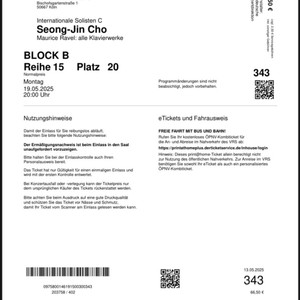 조성진 독일 쾰른 드레스덴 공연 티켓