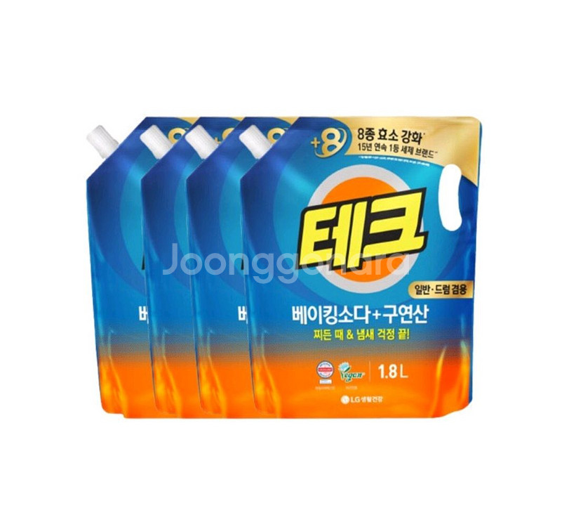 테크 베이킹 액체세제 (겸용)리필 1.8L ~ 8팩--0