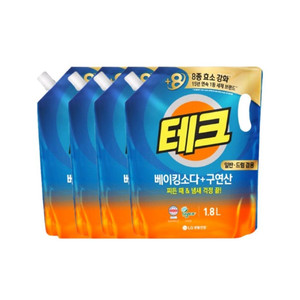 테크 베이킹 액체세제 (겸용)리필 1.8L ~ 8팩