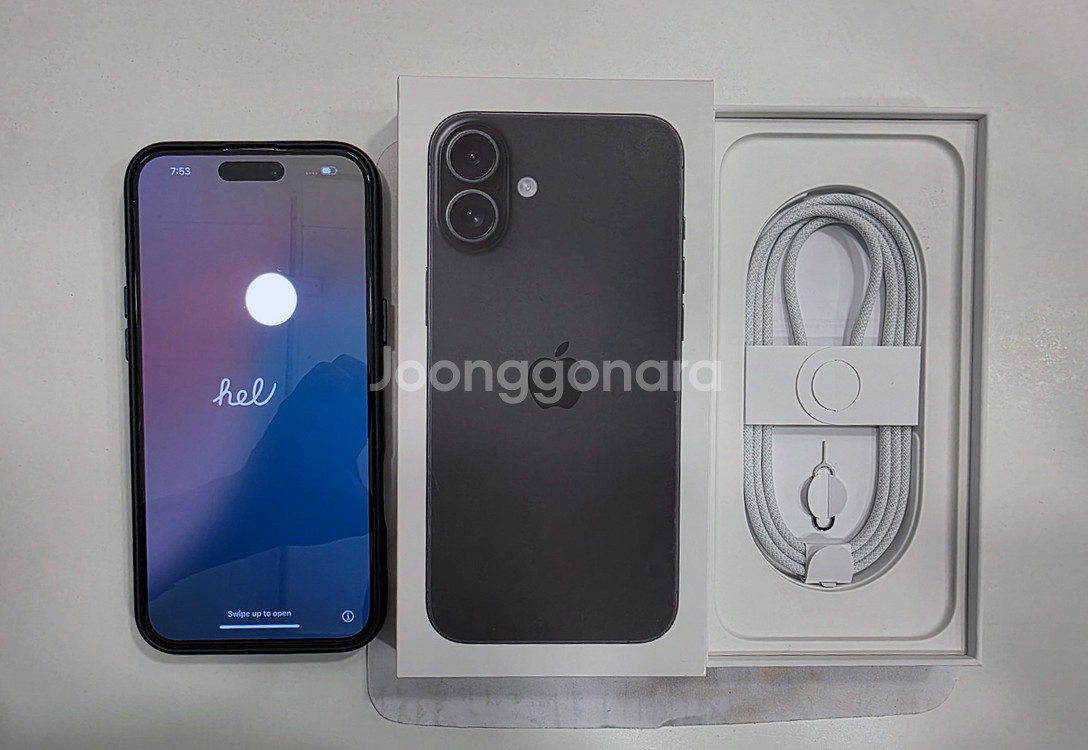 아이폰16 플러스 256gb 블랙--1