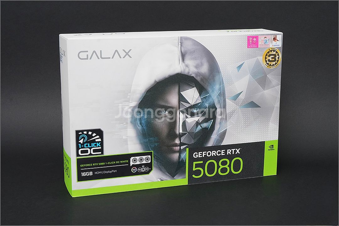 GALAX RTX 5080 화이트 단순개봉(ROPS확인--0