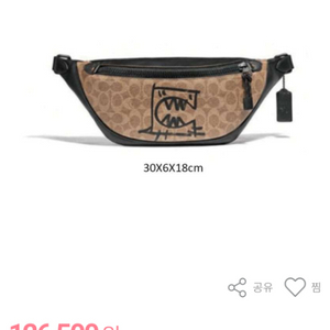 Coach 코치 워런 스크립트 벨트백