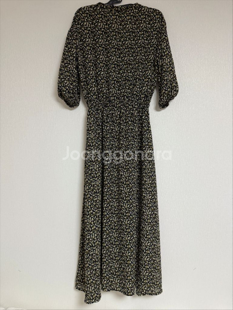 [새상품] 노란 플라워 롱 원피스--1