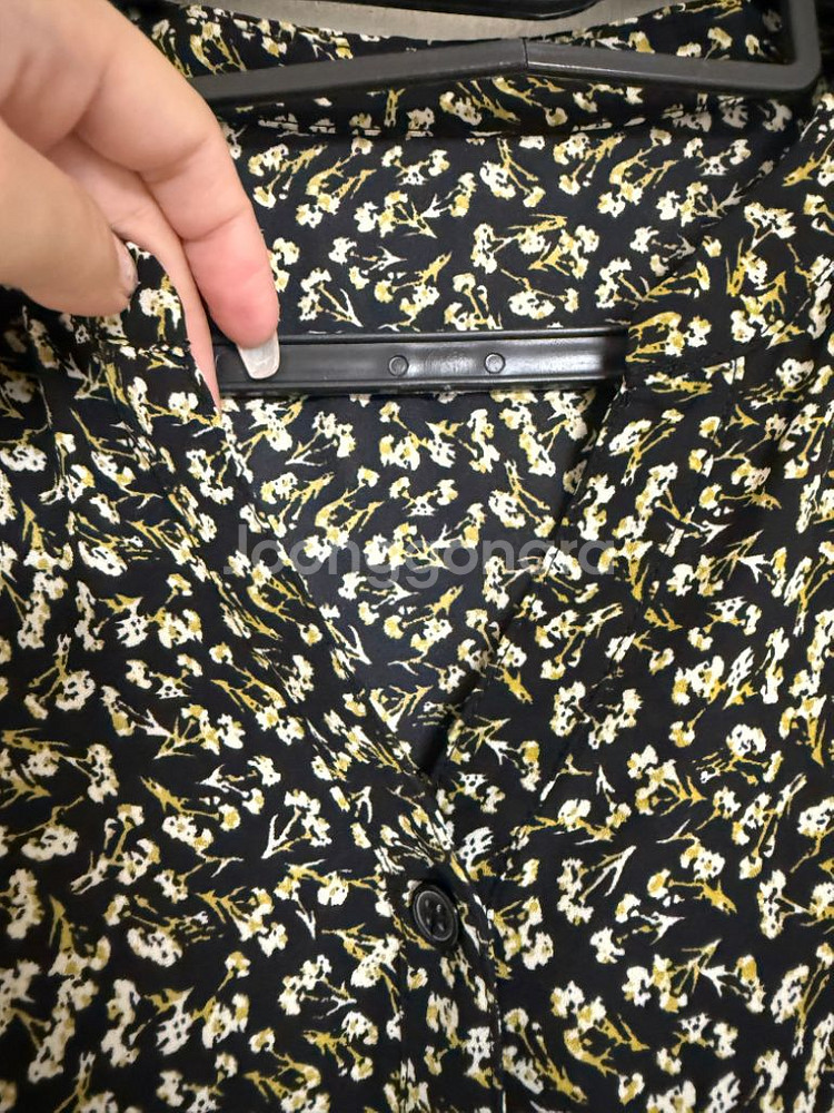 [새상품] 노란 플라워 롱 원피스--2