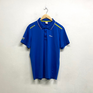 윌슨 테니스 블루 반팔 카라니