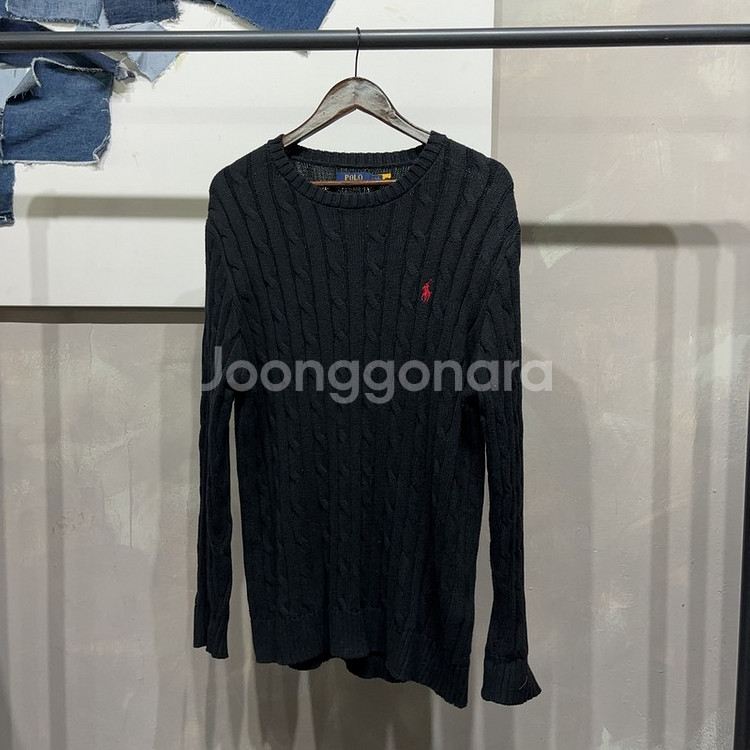 (115) 폴로 랄프로렌 캐주얼 꽈배기 케이블 니트--1