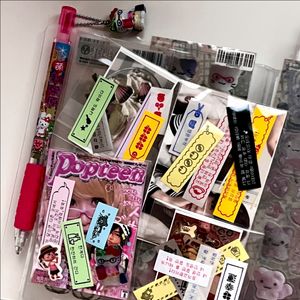 [sticker] 일본st 갸루 라벨스티커&잡지컷