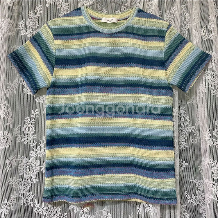 (새상품급) 여성 반팔 니트티--4