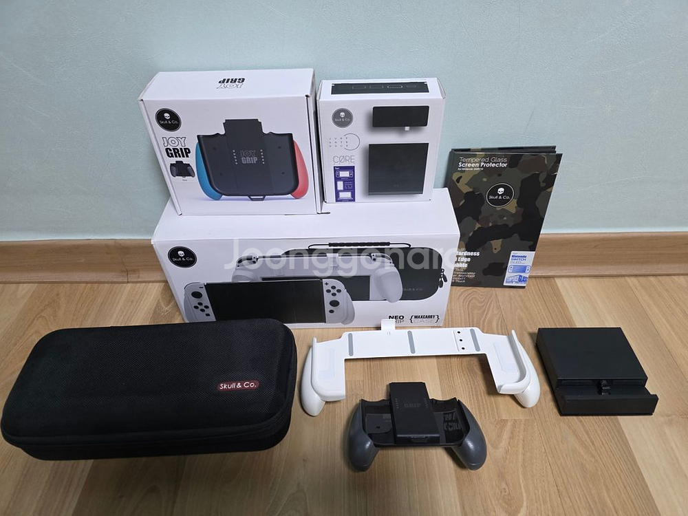 닌텐도 스위치 oled 화이트 + 스컬앤코 풀세트--4