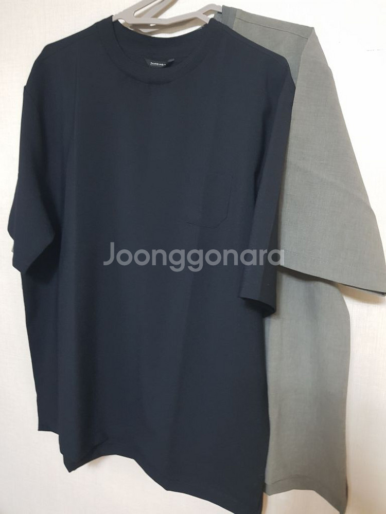 [LG패션]Fahrenheit 우븐 포켓 반팔티 2장--6