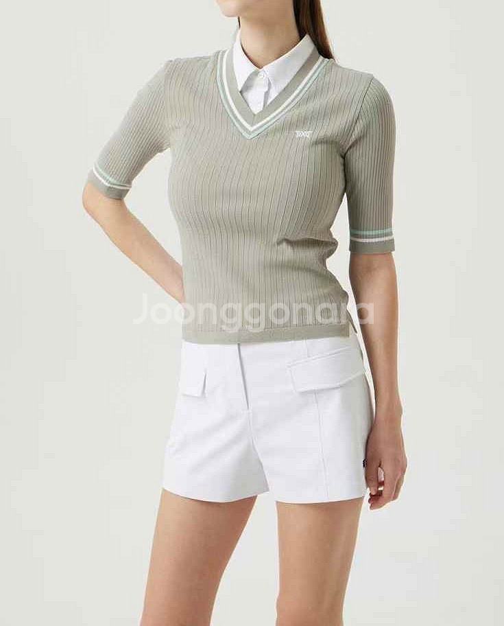 PXG 골프 우먼 썸머 뉴 실루엣 숏 슬리브 스웨터--0