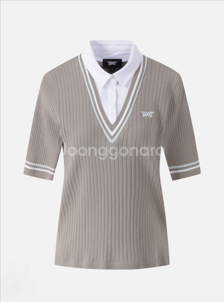 PXG 골프 우먼 썸머 뉴 실루엣 숏 슬리브 스웨터--3