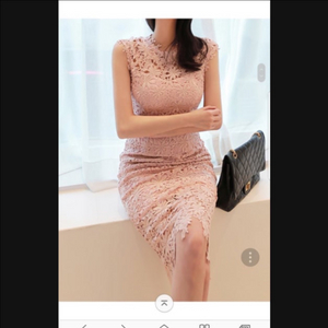 업클로젯 오스카 레이스 드레스 원피스