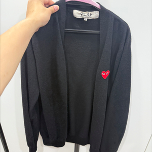 꼼데가르송 블랙 가디건 XL