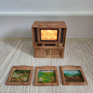 실바니안 불이 들어오는 TV