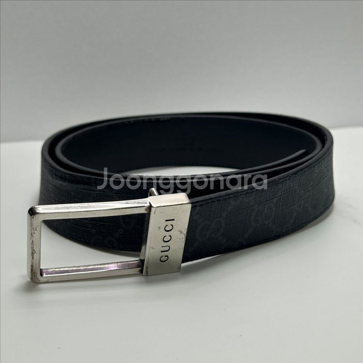 (정품)구찌 직사각형 리버서블 남성벨트--0