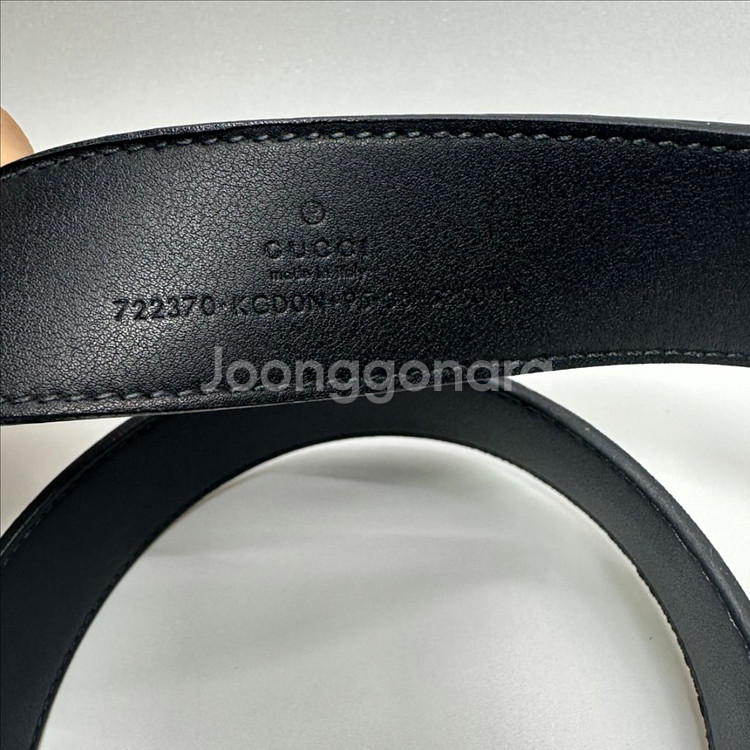 (정품)구찌 직사각형 리버서블 남성벨트--1