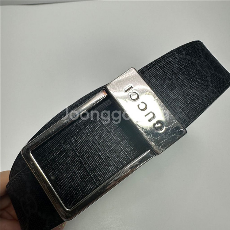 (정품)구찌 직사각형 리버서블 남성벨트--4