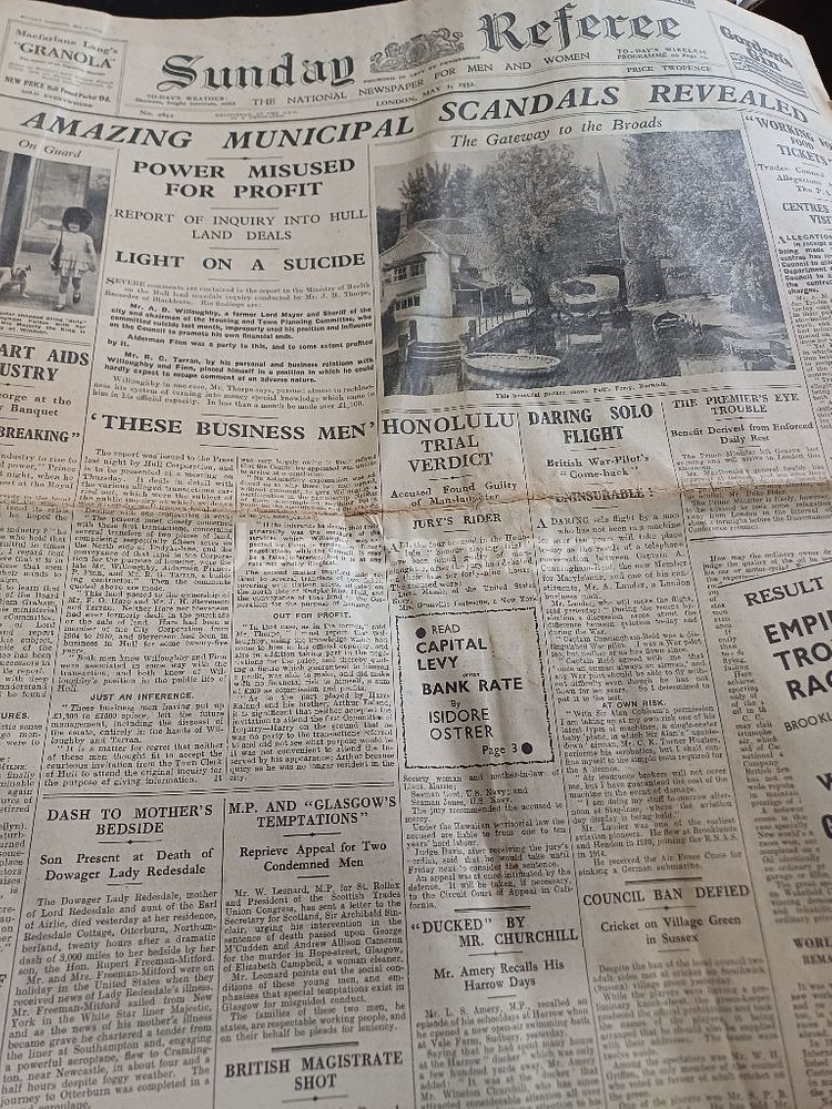 독립운동 윤봉길의거 다음다음날 영국신문(단신기사)--0