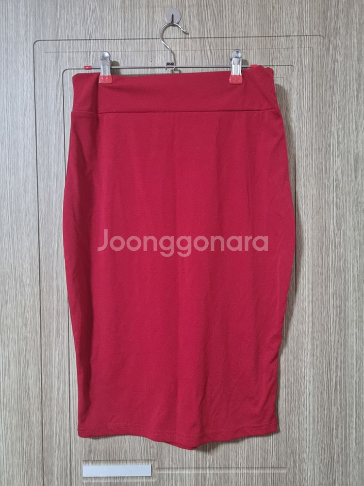바디콘 스판 스커트(M) 치마 레드--0