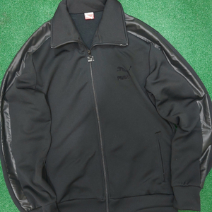 푸마 블랙 앤 블랙 xl 트랙탑 져지 자켓 puma