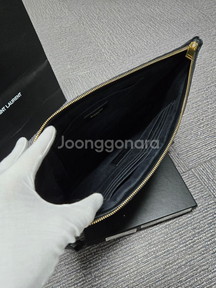[정품]입생로랑 클러치백 라지--5