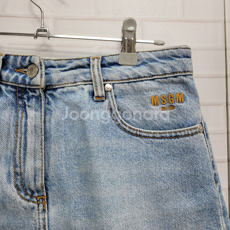 MSGM 엠에스지엠 데님 반바지 쇼츠 청바지 40사이즈--3