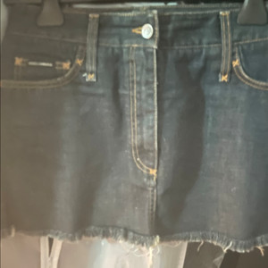 돌체앤가바나 디스토로이 데님 스커트