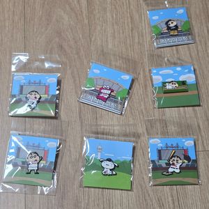롯데자이언츠 짱구 콜라보 뱃지 세트