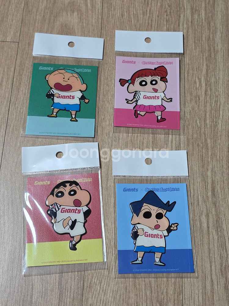 롯데자이언츠 에폭시 짱구 콜라보 스티커--0