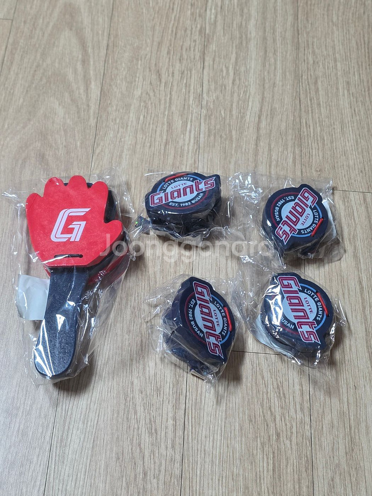 롯데자이언츠 캐스터네츠, 우드짝짝이 일괄 새거--0