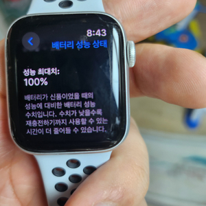 애플워치 se 배터리효율 100