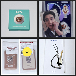 데이식스 성진 데니멀즈 커스텀 카드지갑 기타키링 아크릴