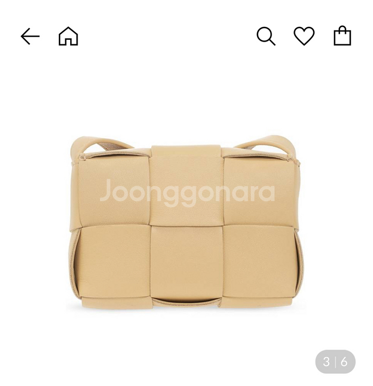 보테가베네타 카세트백 미니 베이지--0