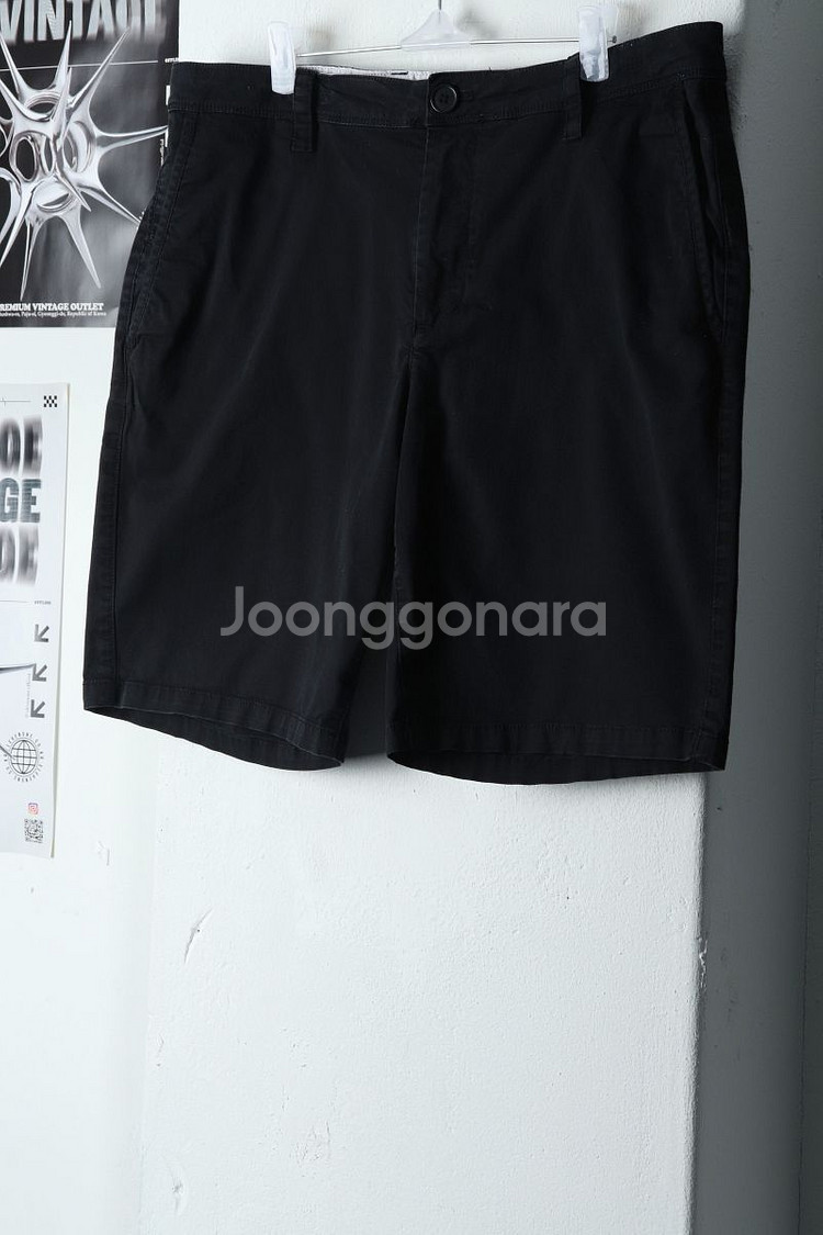 (XL) 아르마니 반바지 팬츠 블랙 면 올드스쿨--2