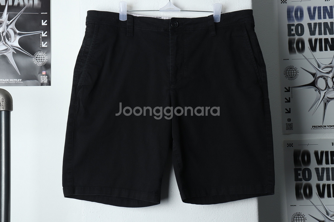 (XL) 아르마니 반바지 팬츠 블랙 면 올드스쿨--0