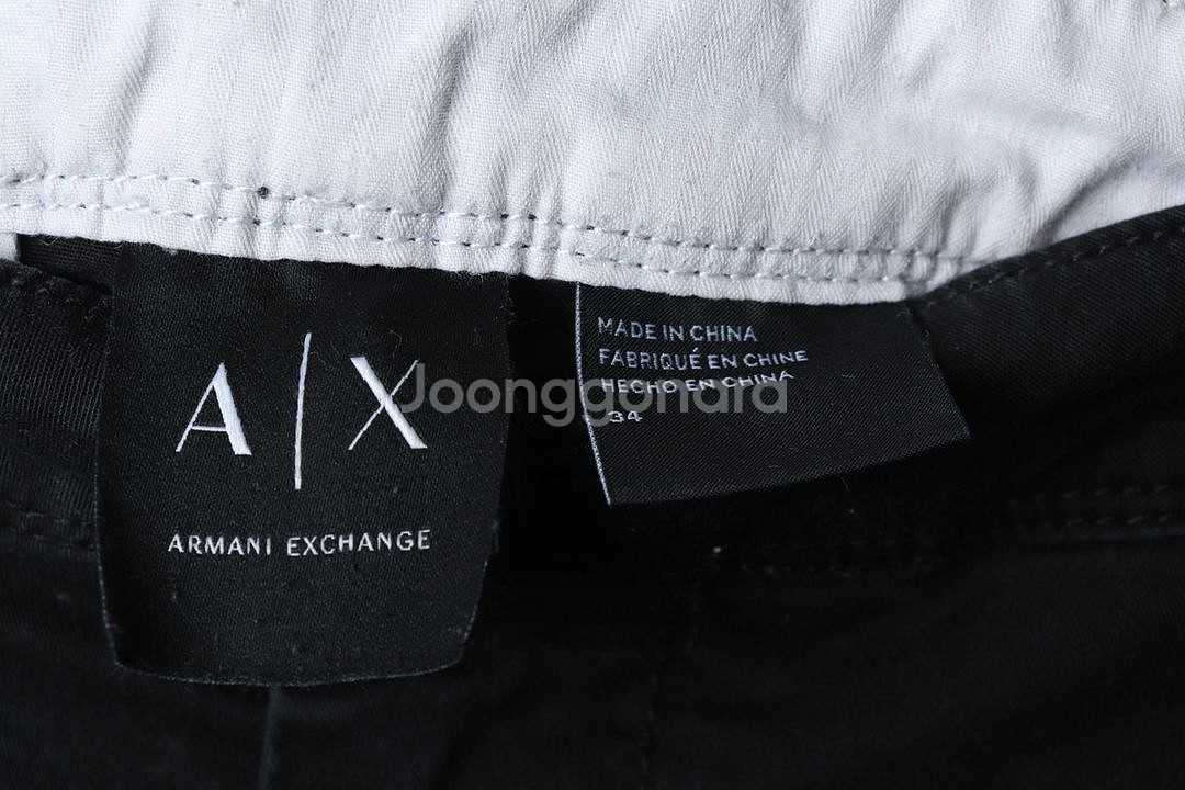 (XL) 아르마니 반바지 팬츠 블랙 면 올드스쿨--4