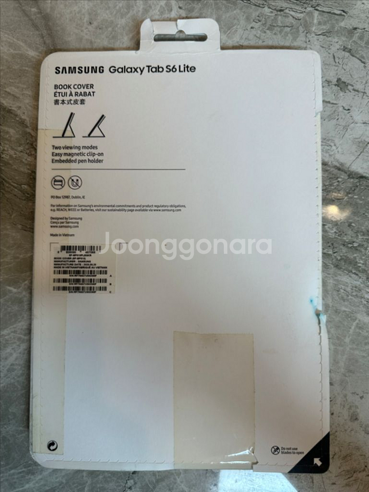 갤럭시 탭 S6 Lite 북커버--1
