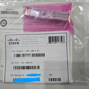 시스코 10G Base-T 정품 SFP-10G-T-X