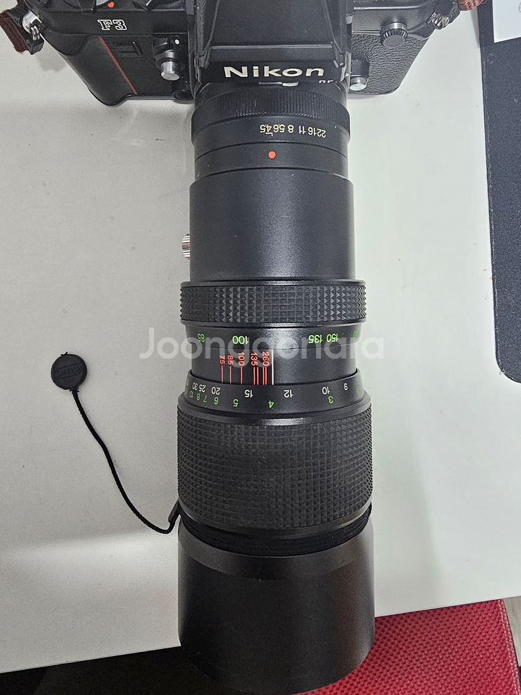 니콘F3 HP 카메라 및 렌즈일체, 후레쉬,가방--1