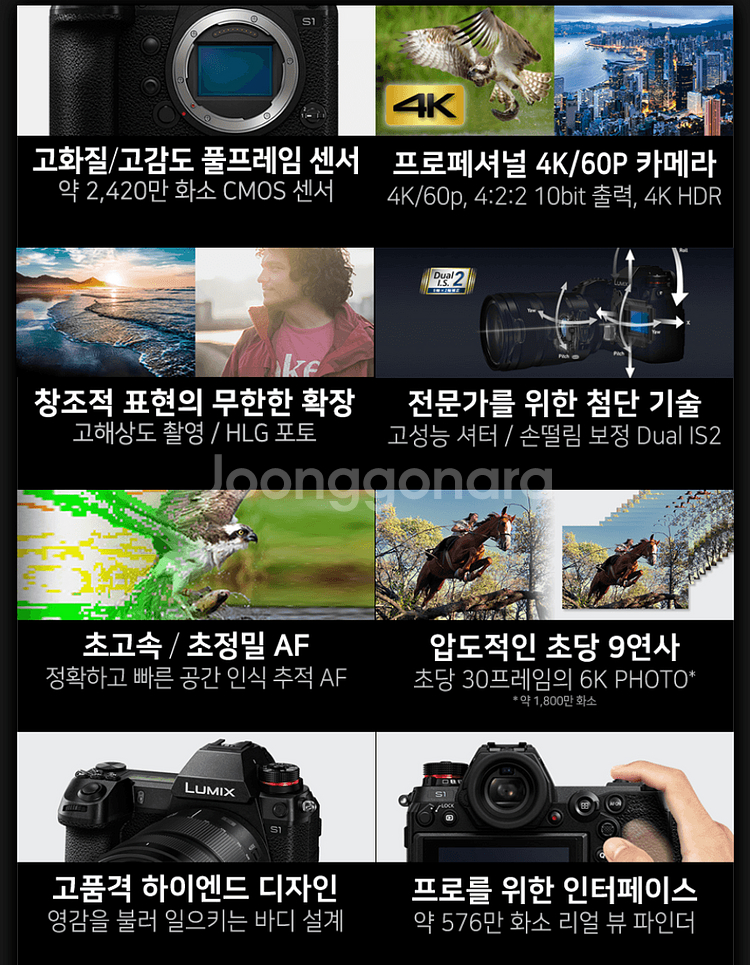 루믹스 DC-S1 외 렌즈 3종(개별 구매 가능)--6