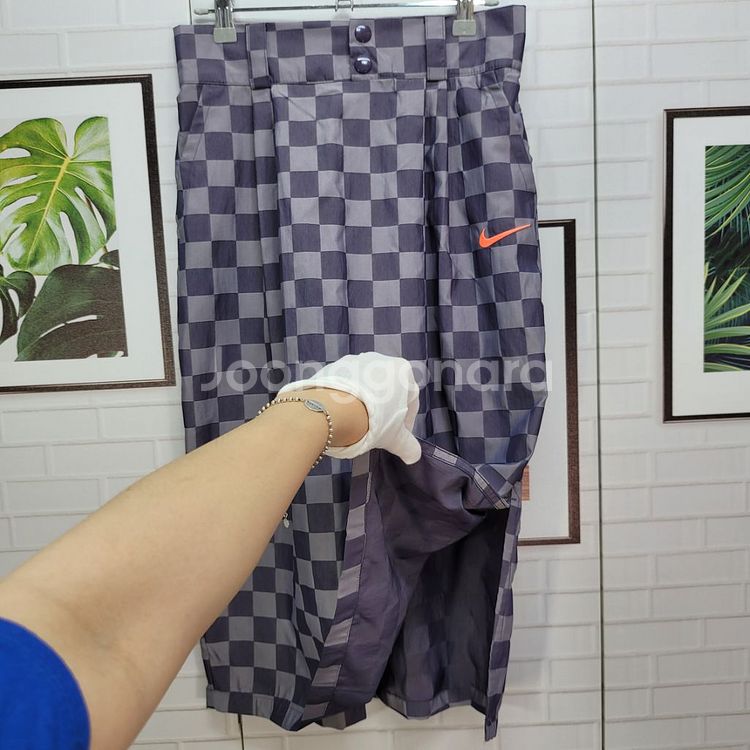 NIKE 나이키 체크 롱스커트 M 사이즈 새상품--4