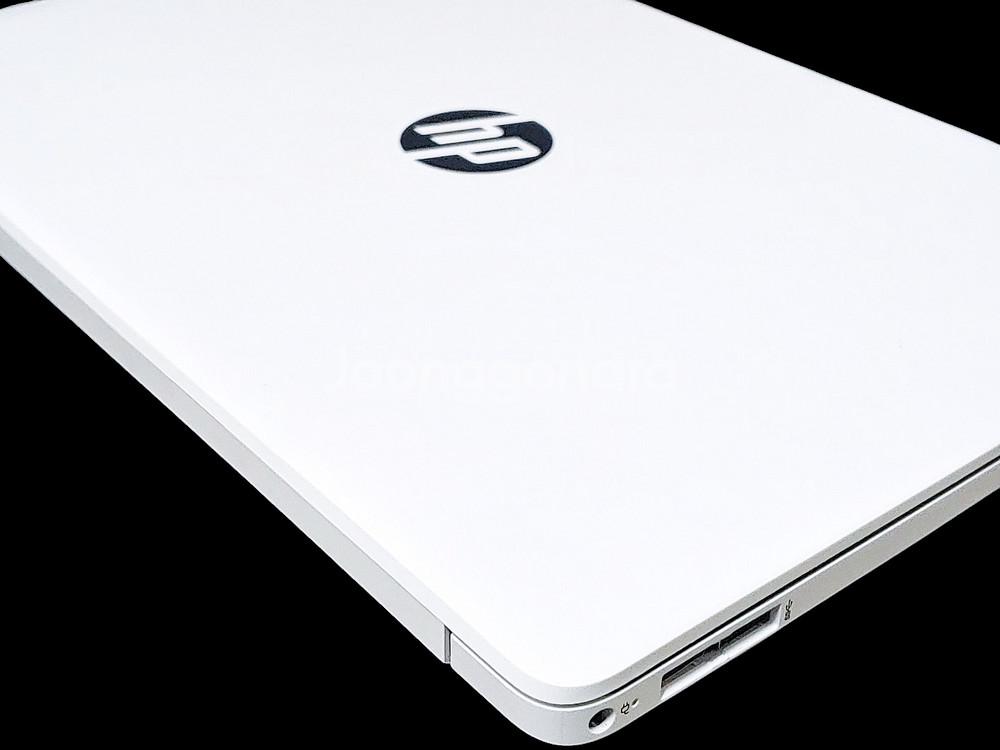 HP 사무용 15.6인치 화이트 슬림 노트북 PC--9