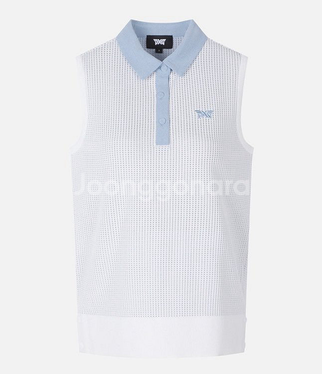 PXG 골프 여성 골프웨어 썸머 카라 슬리브리스 스웨터--8