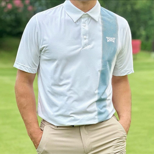 PXG 골프 남성 컬러블럭 원포인트 카라 반팔티