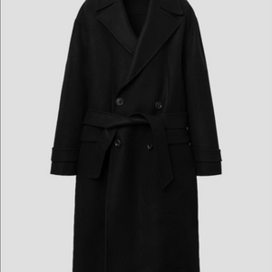 [50] 준지 22fw 핸드메이드 맥시 더블 코트 블랙