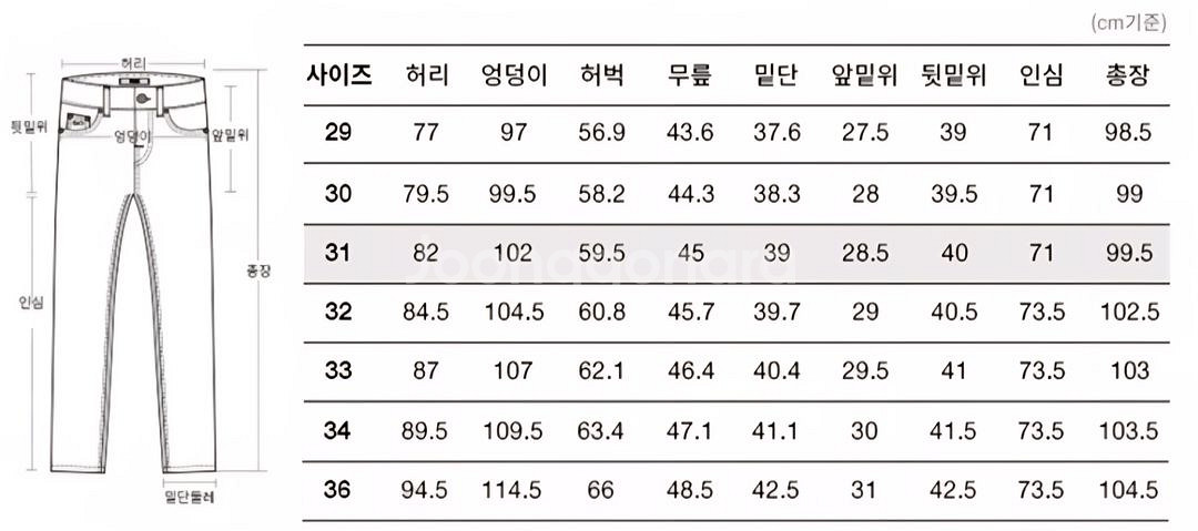 PLAC 라이트인디고 33 착용X--8